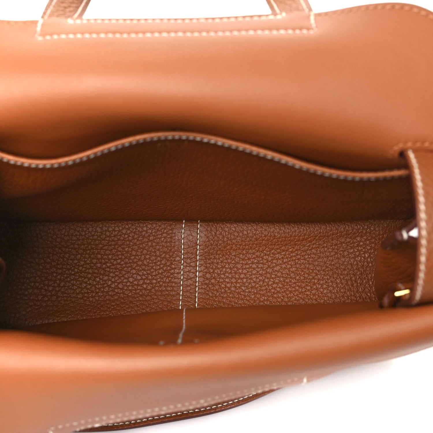 Hermes Taurillon Clemence Halzan 25 Gold 5 of 10