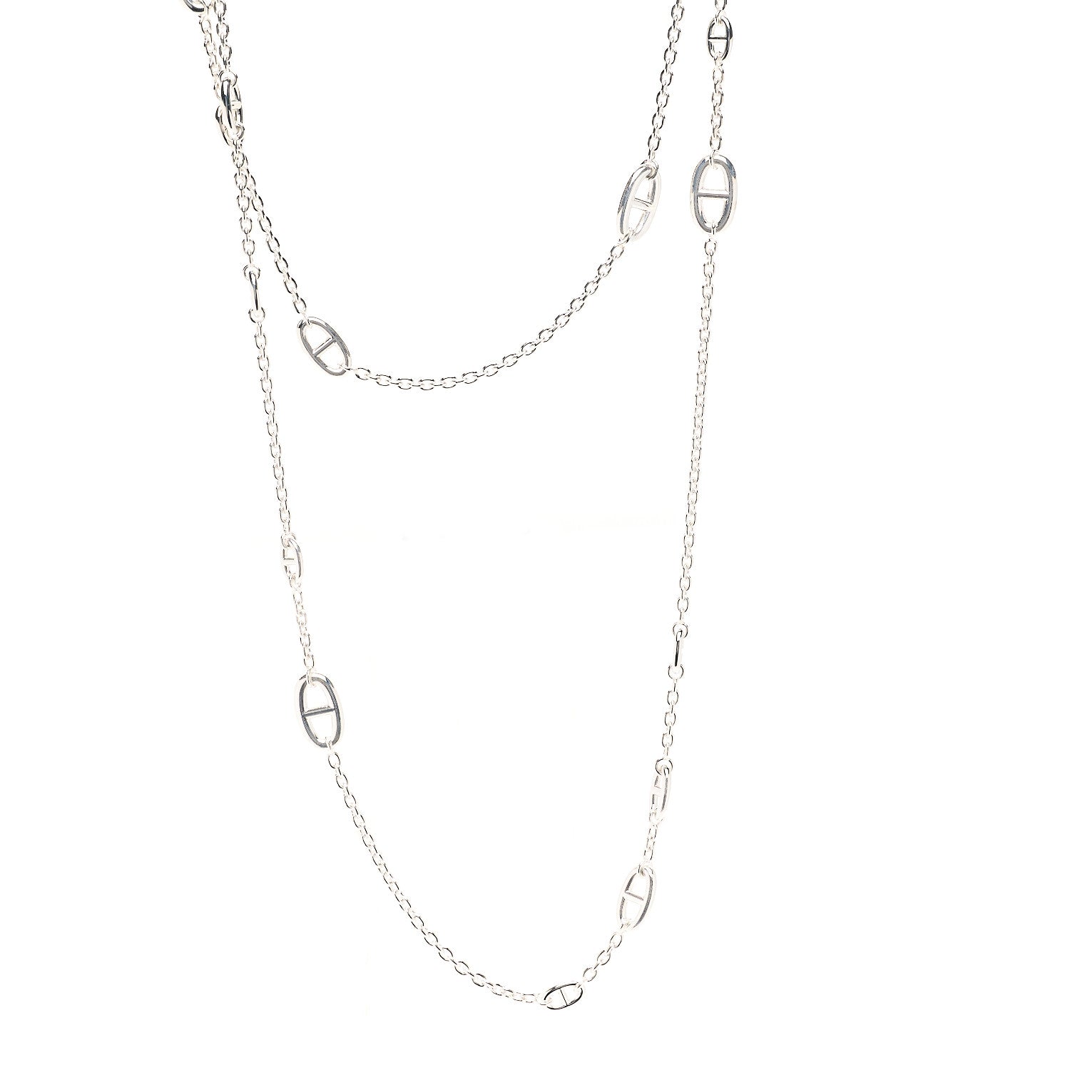 Hermes Sterling Silver Farandole Necklace 160 1 of 6