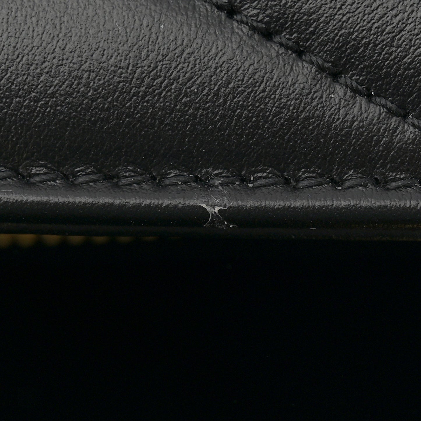 Calfskin Y Quilted Monogram Small Loulou Chain Satchel Black