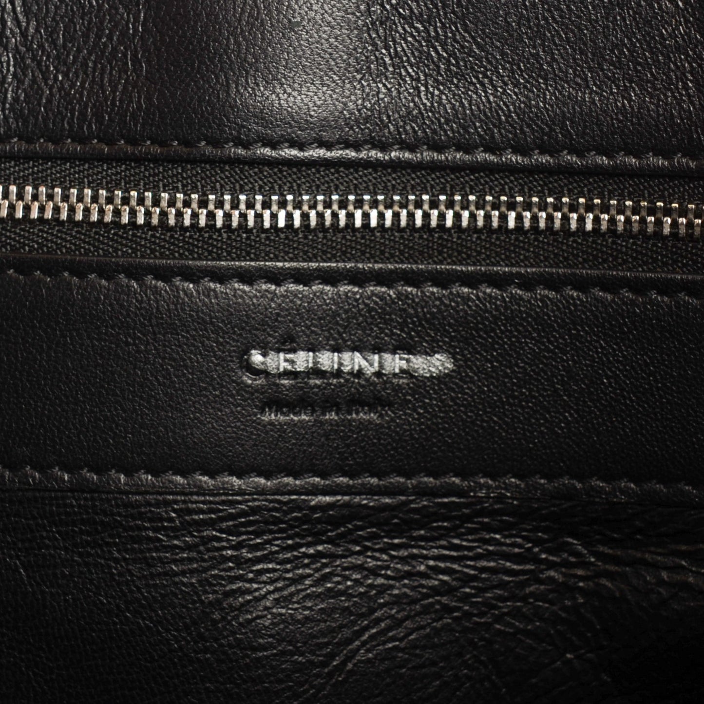 Lambskin Large Vertical Gusset Cabas Black
