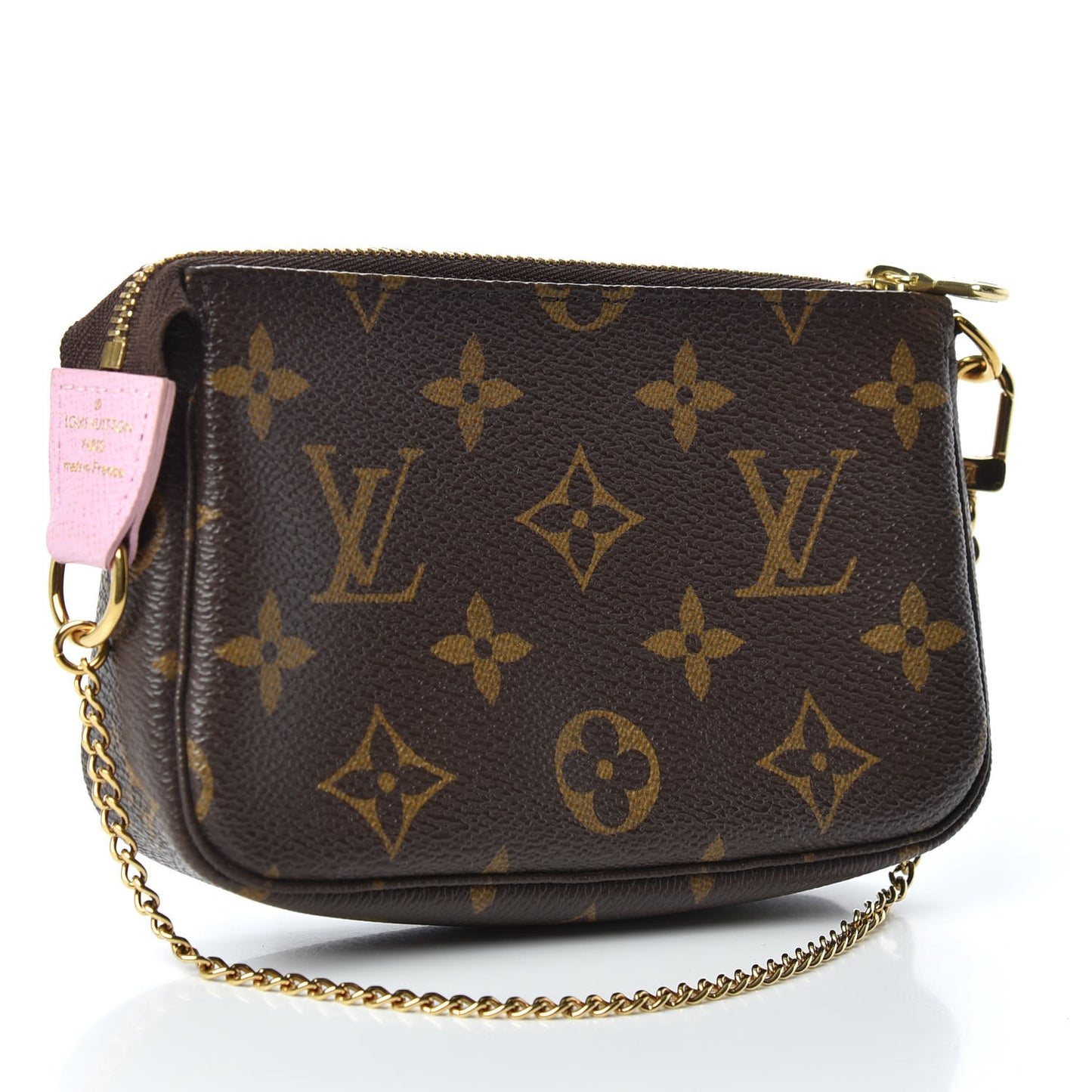 Monogram 2016 Christmas Animation Mini Pochette Accessories Rose Ballerine