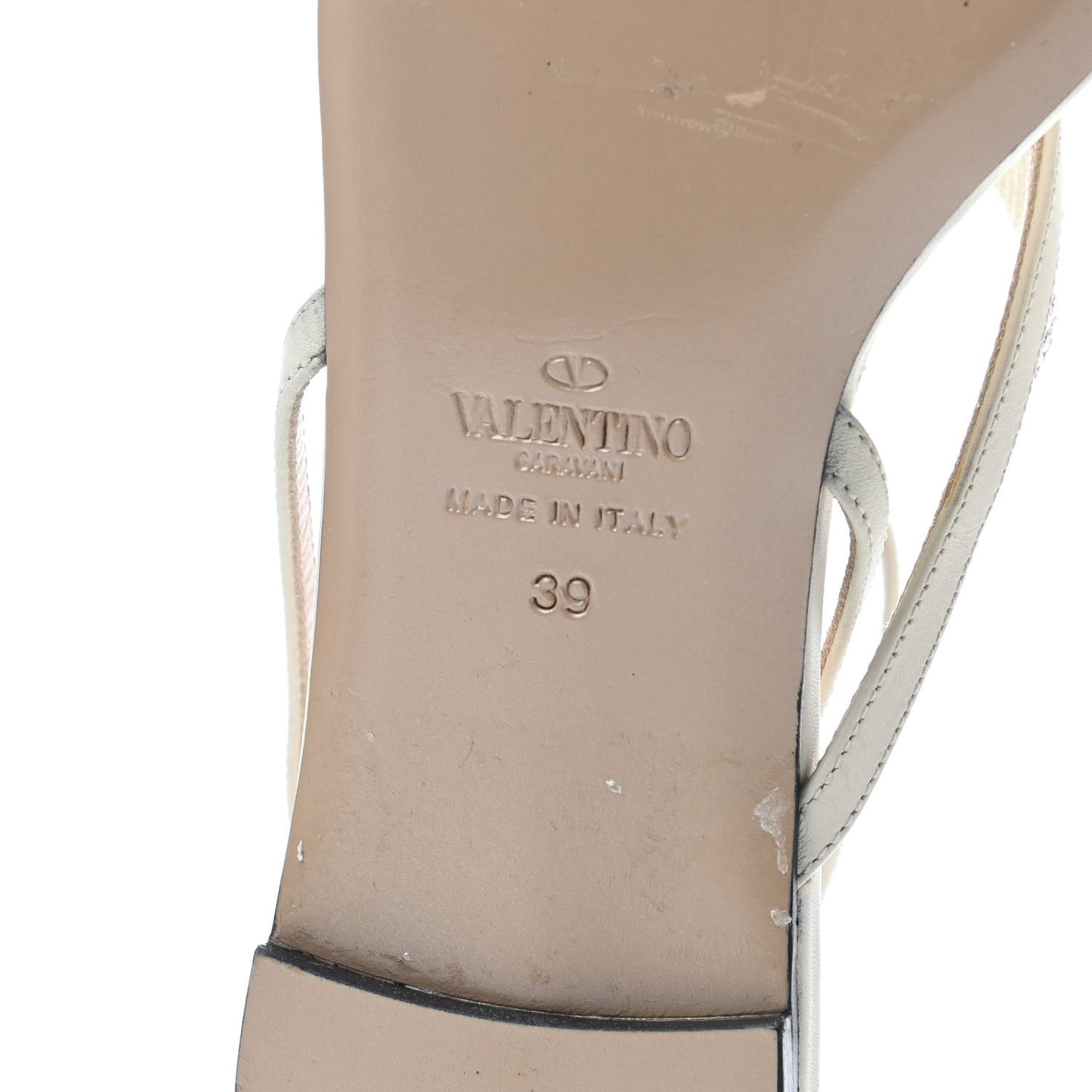 Crystal Butterfly Flat Sandals 39 White