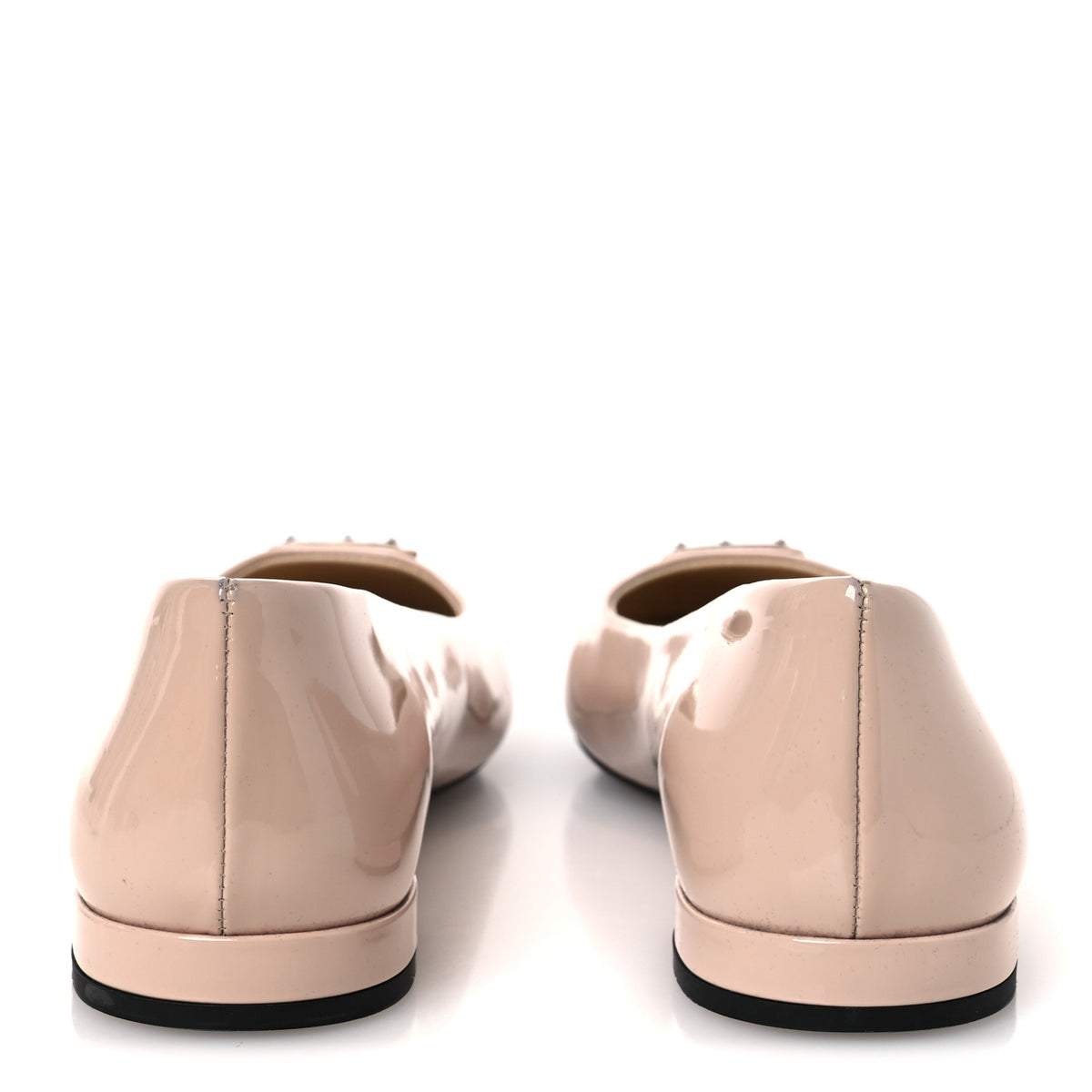 Patent Triangle Ballerina Flats 37.5 Cipria