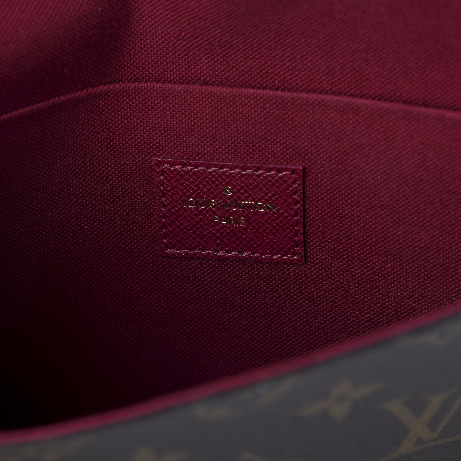 Louis Vuitton Monogram Pochette Felicie Chain Wallet Fuchsia 5 of 8