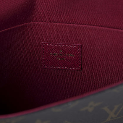 Louis Vuitton Monogram Pochette Felicie Chain Wallet Fuchsia 5 of 8