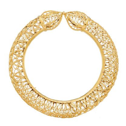 Parker & West by FASHIONPHILE 22K Yellow Gold Filigree Bangle Bracelet 3 of 5