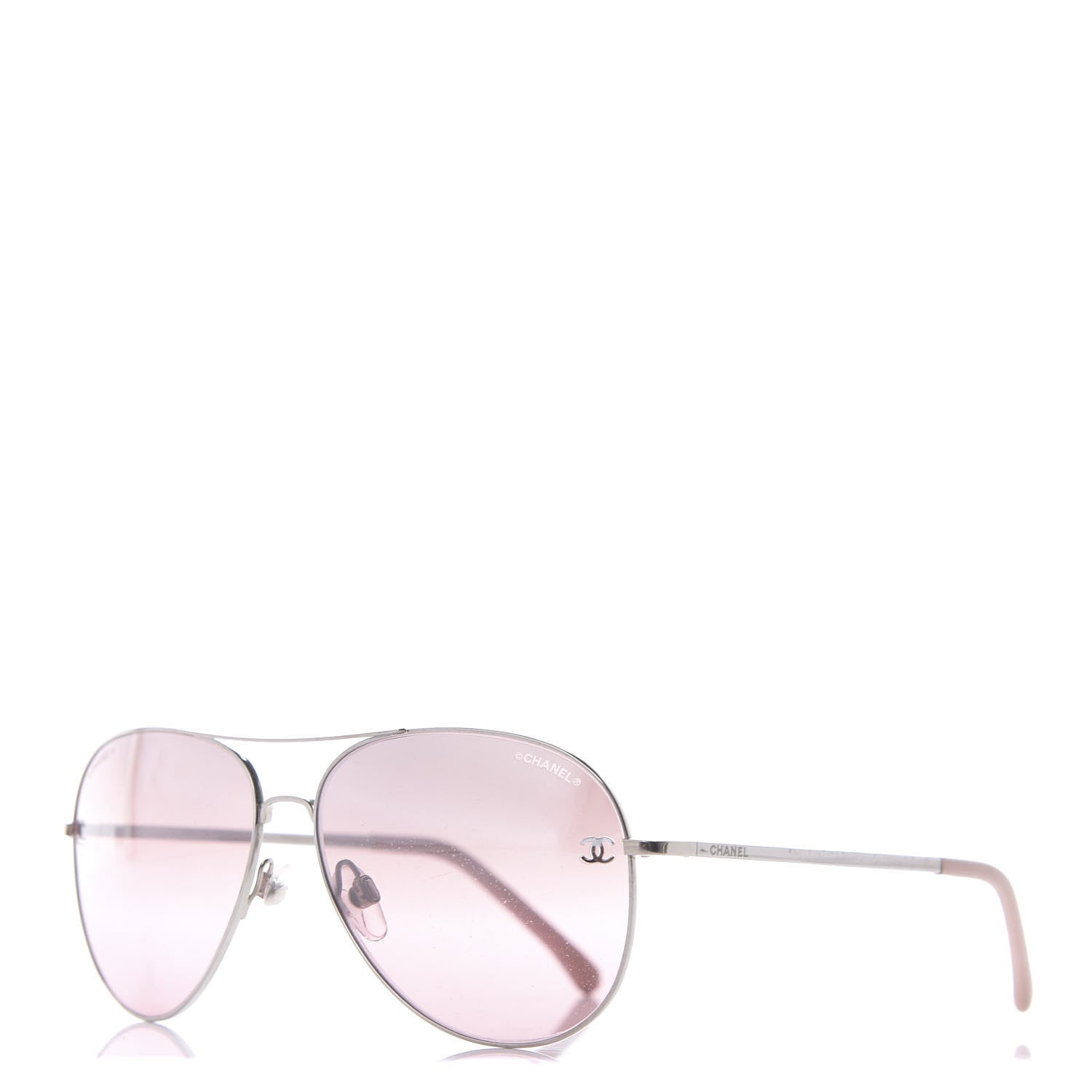 Chanel CC Aviator Sunglasses 4189-T-Q Pink 1 of 7