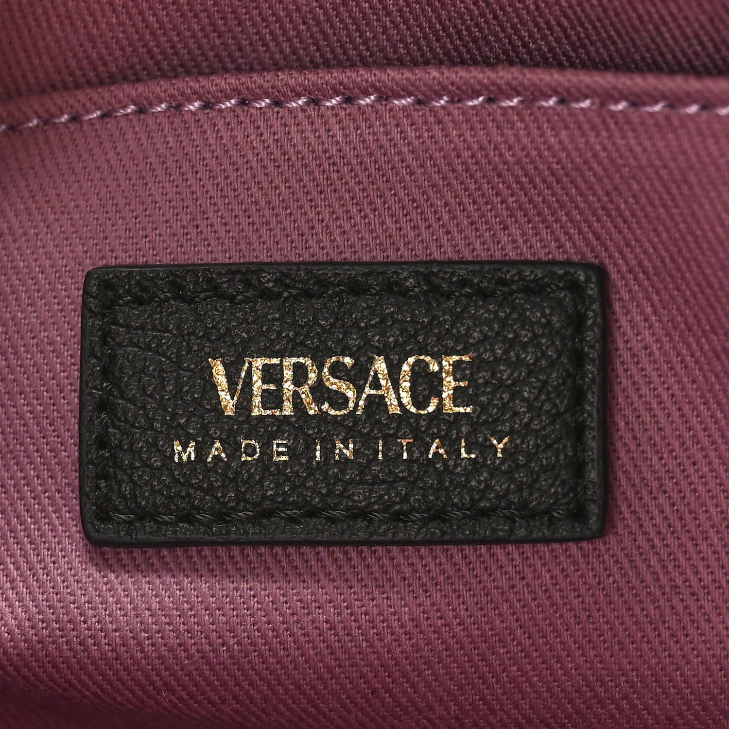 Versace Grained Calfskin Medusa Shoulder Bag Black 6 of 8