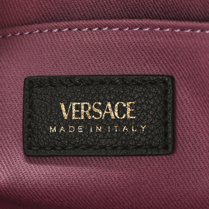Versace Grained Calfskin Medusa Shoulder Bag Black 6 of 8