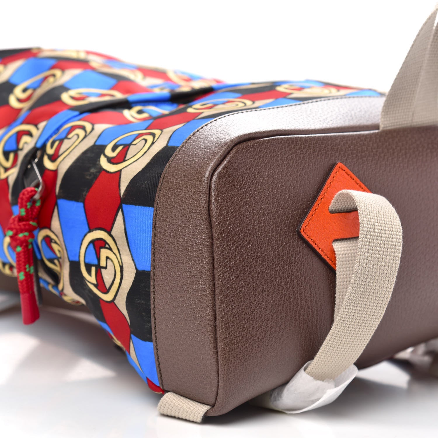 Gucci X THE NORTH FACE Econyl Nylon Geometric Interlocking G Print Medium Backpack Multicolor 10 of 11