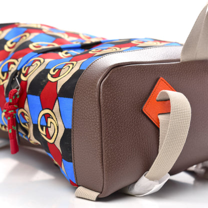 Gucci X THE NORTH FACE Econyl Nylon Geometric Interlocking G Print Medium Backpack Multicolor 10 of 11