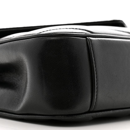 Saint Laurent Lambskin Chevron Quilted Small Loulou Black 10 of 14