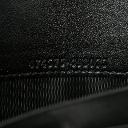 Gucci Calfskin Matelasse GG Marmont Chain Wallet Black 7 of 12