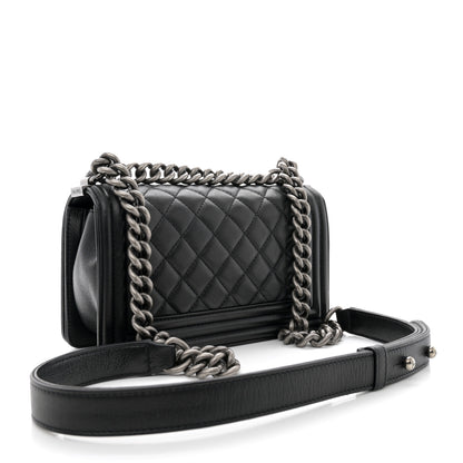 Chanel Calfskin Quilted Small Boy Flap Black 3 of 11