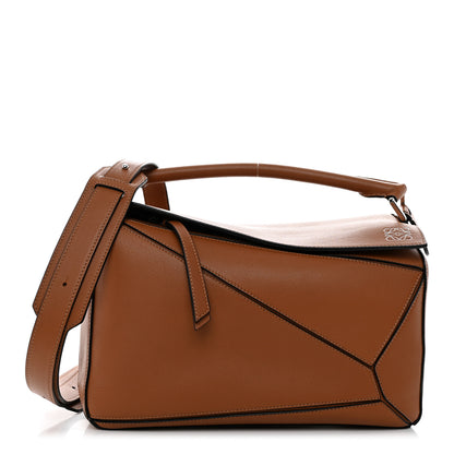 Loewe Calfskin Medium Puzzle Bag Tan 1 of 11