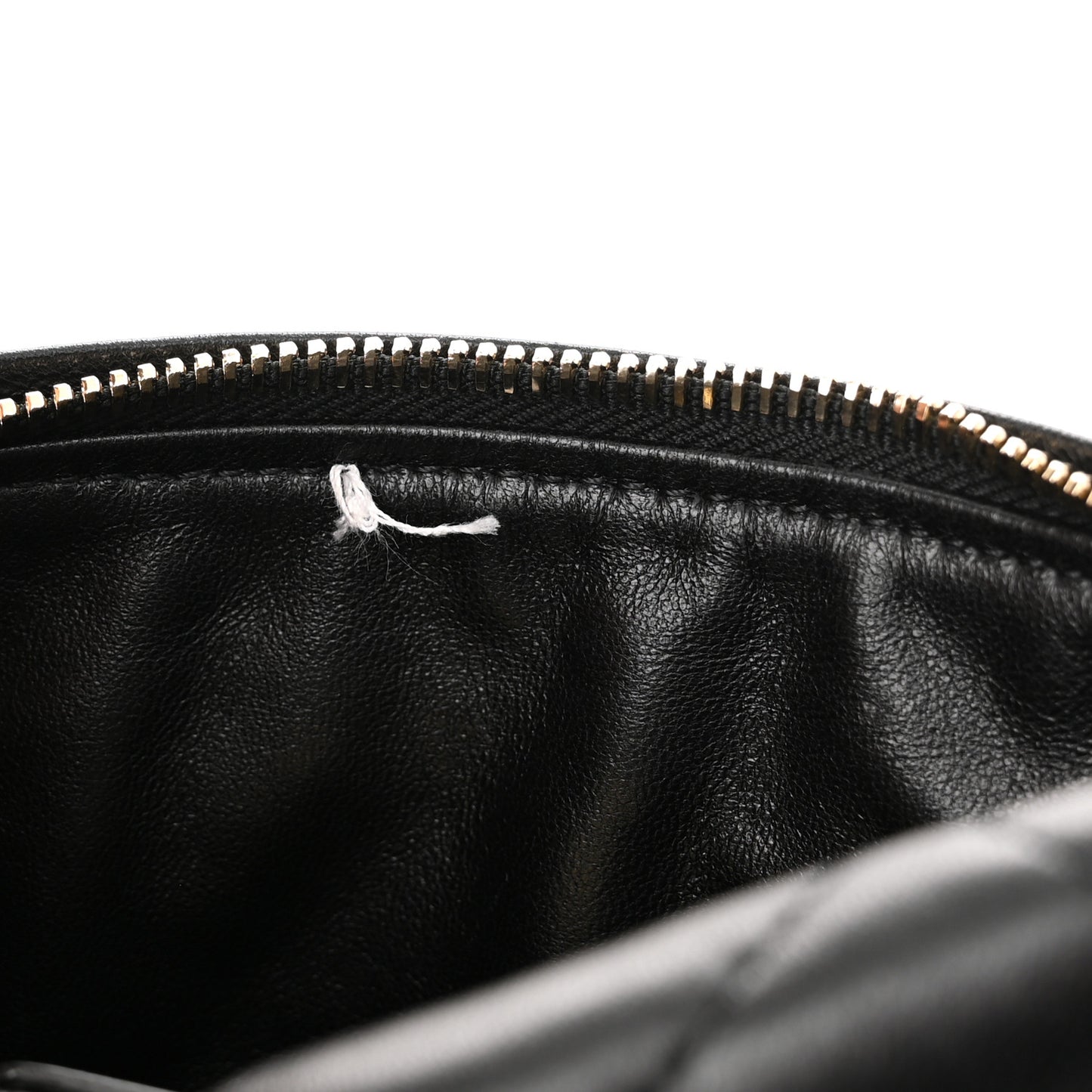 Lambskin Quilted Waist Belt Bag Black