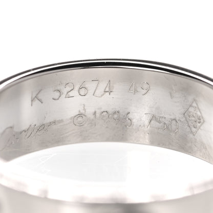 Cartier 18K White Gold 5.5mm LOVE Ring 49 4.75 4 of 6