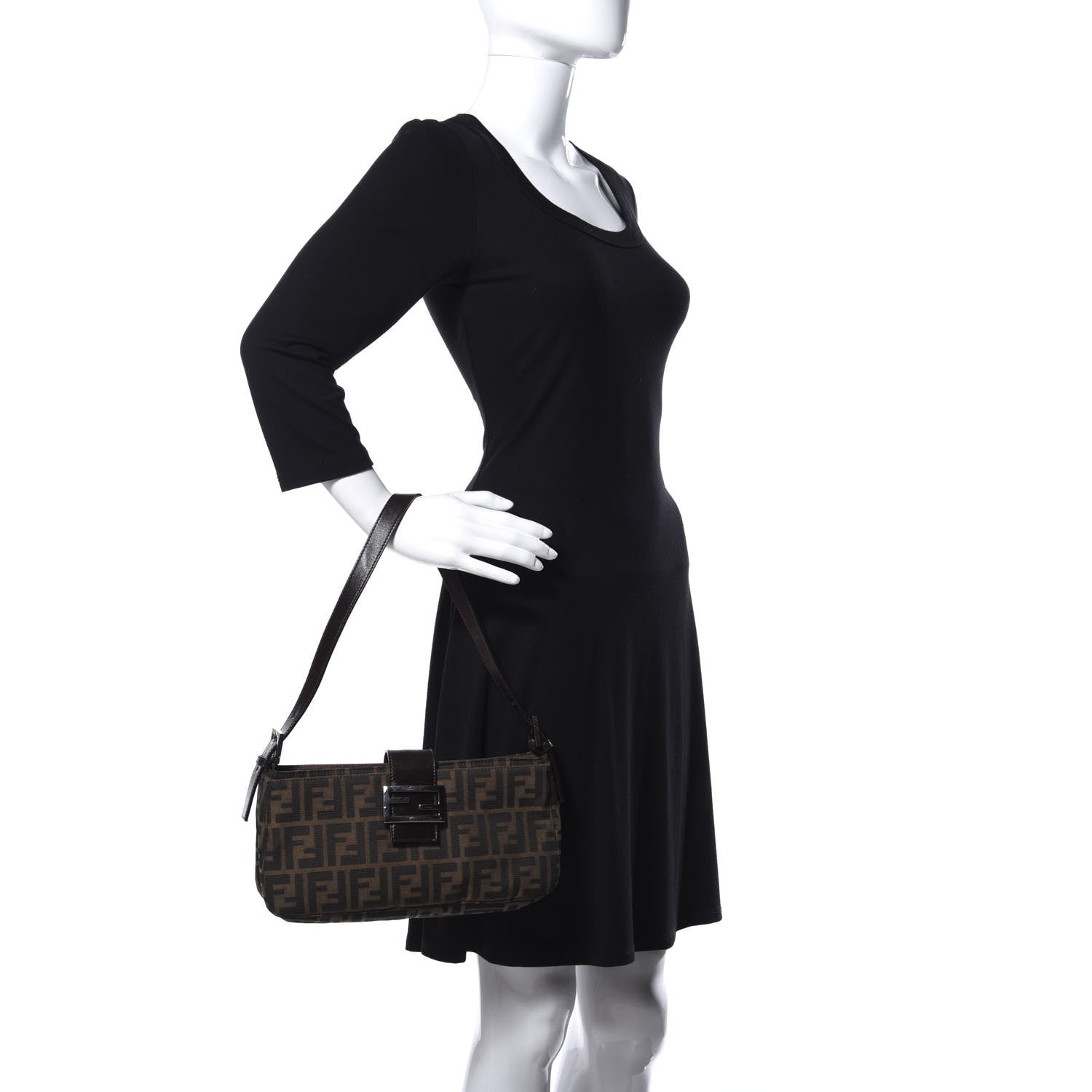 Fendi Zucca Shoulder Bag Tobacco 2 of 9