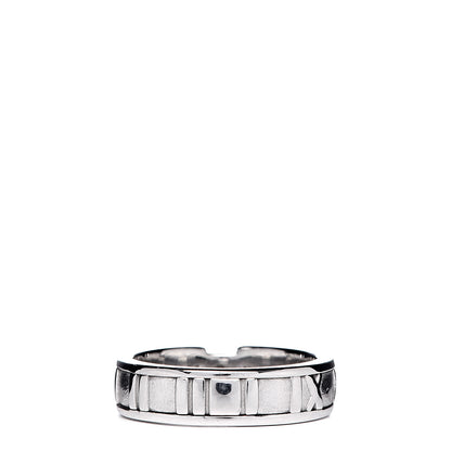 Tiffany 18K White Gold Diamond Atlas Ring 53 6.5 3 of 5