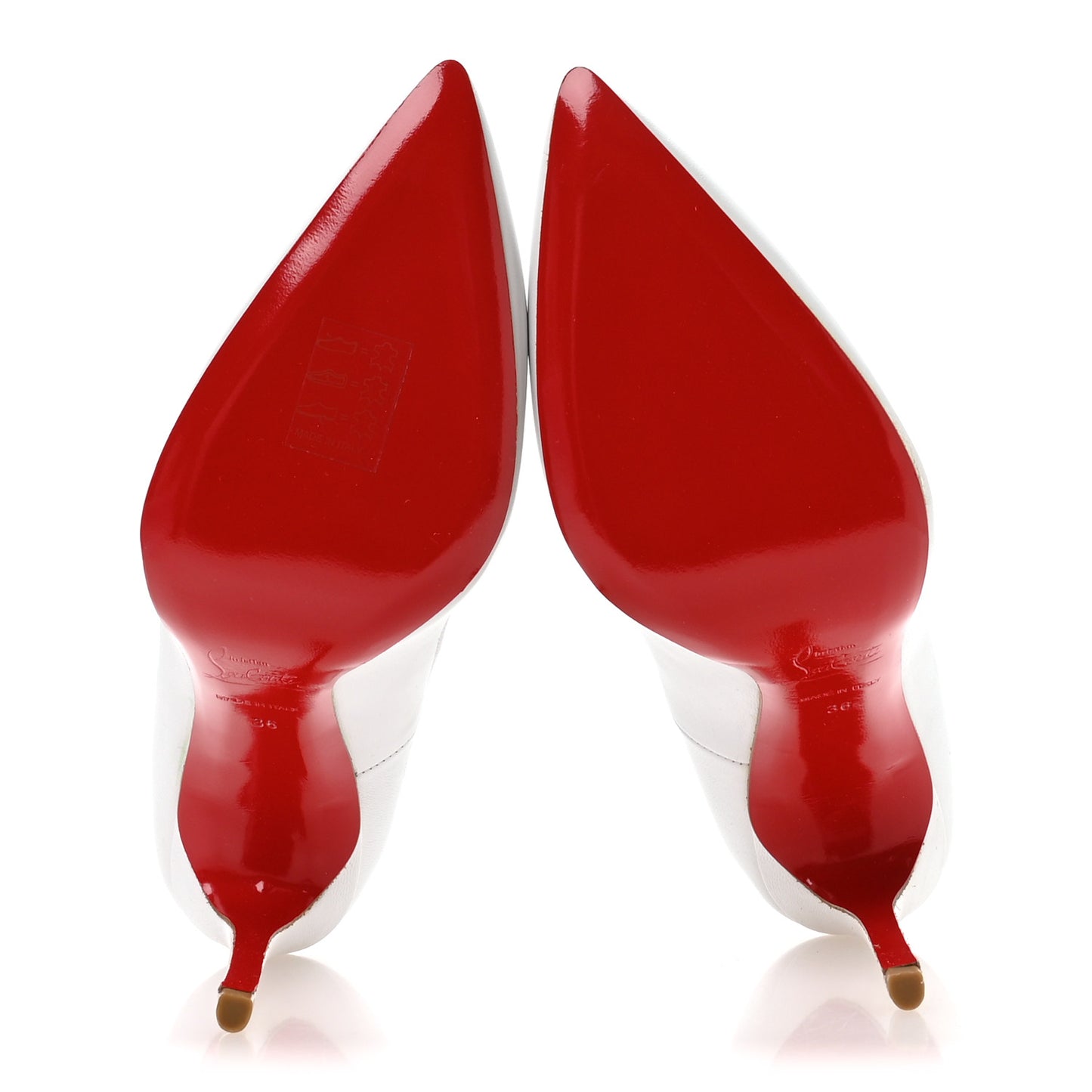 Shiny Nappa Pigalle Follies 100 Pumps 36 White