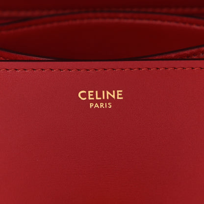 Celine Smooth Calfskin Small Classic Box Flap Bag Red 7 of 10