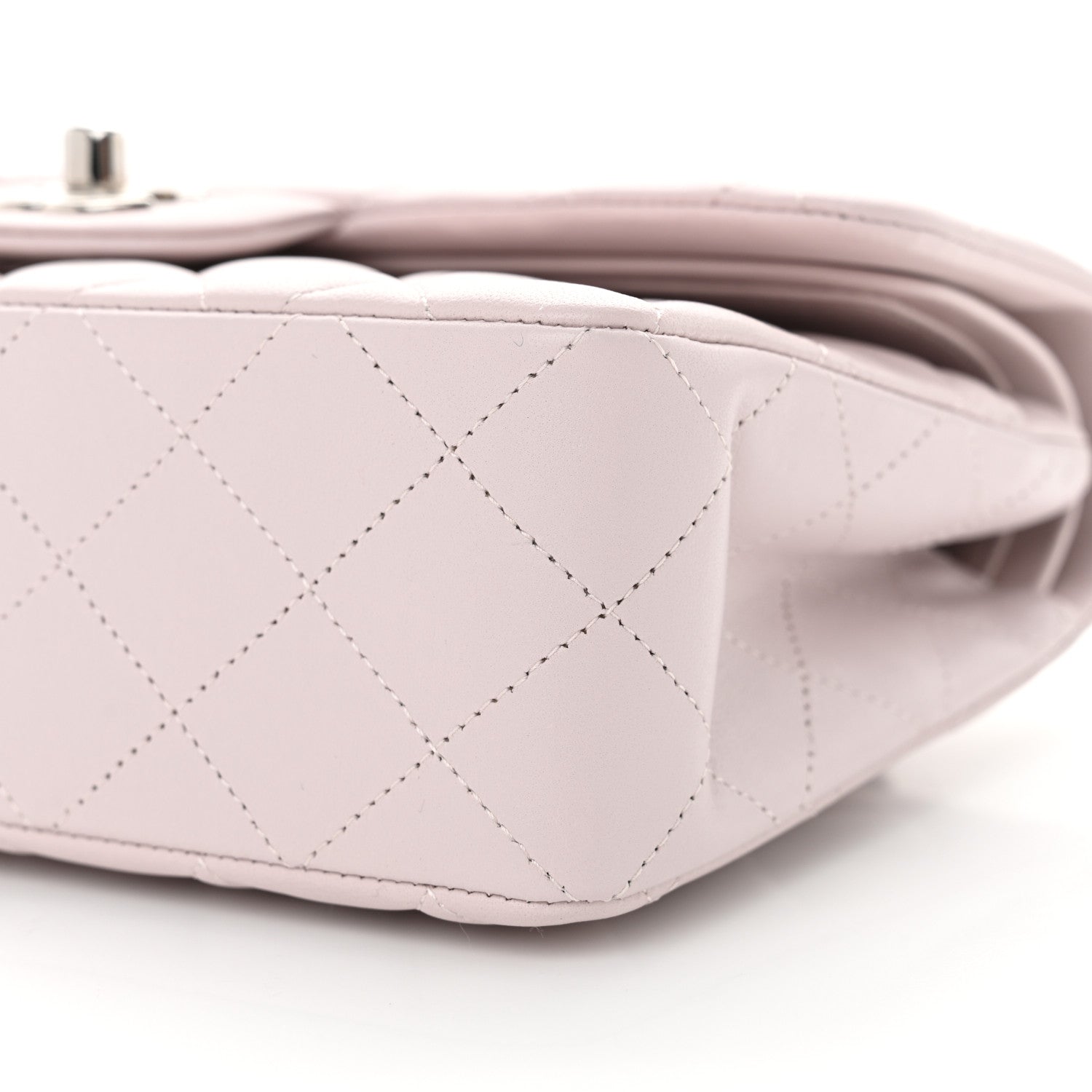 Chanel Lambskin Quilted Small Double Flap Light Purple 10 of 10