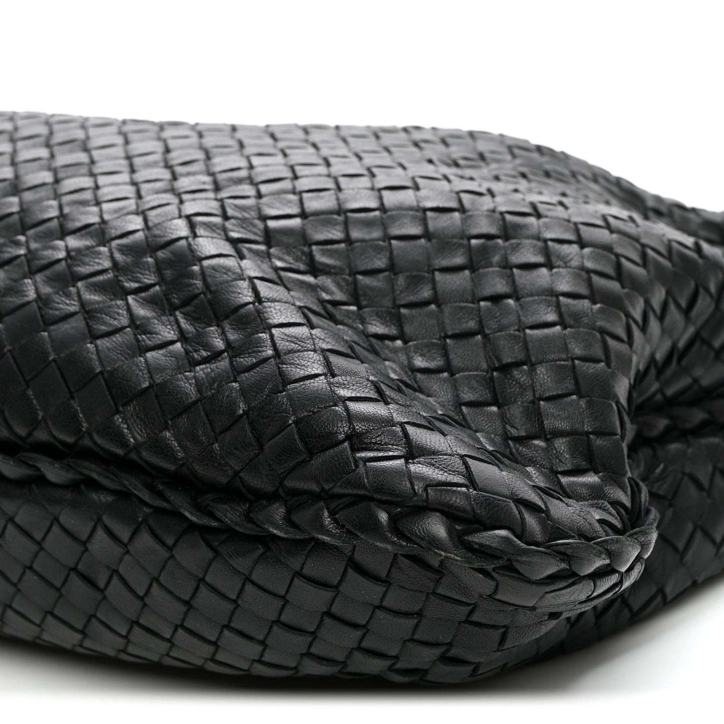 Nappa Intrecciato Large Veneta Hobo Black