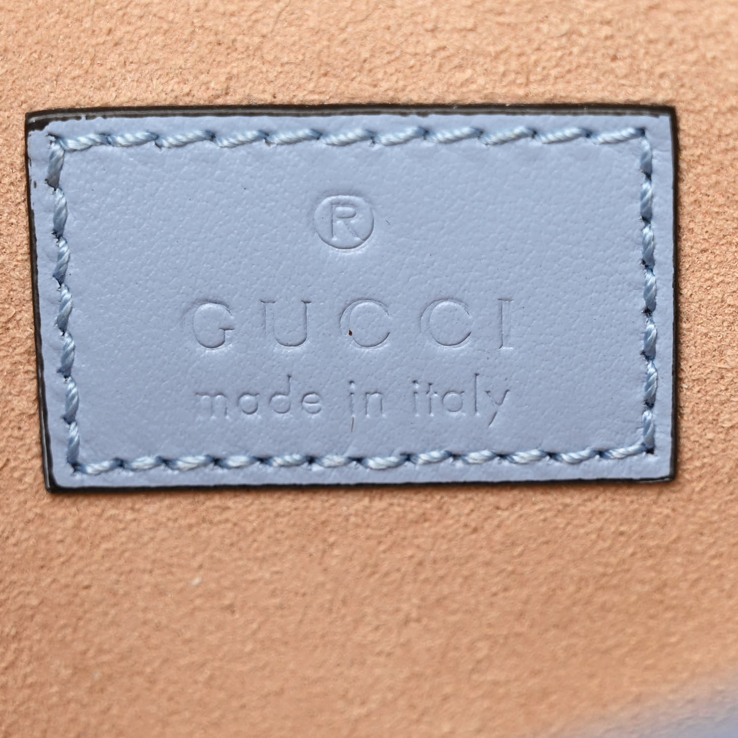 Gucci Calfskin Matelasse Monochrome GG Marmont Chain Belt Bag Porcelain Light Blue 6 of 11