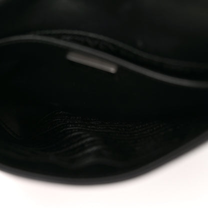 Prada Spazzolato Cleo Flap Shoulder Bag Black 6 of 11