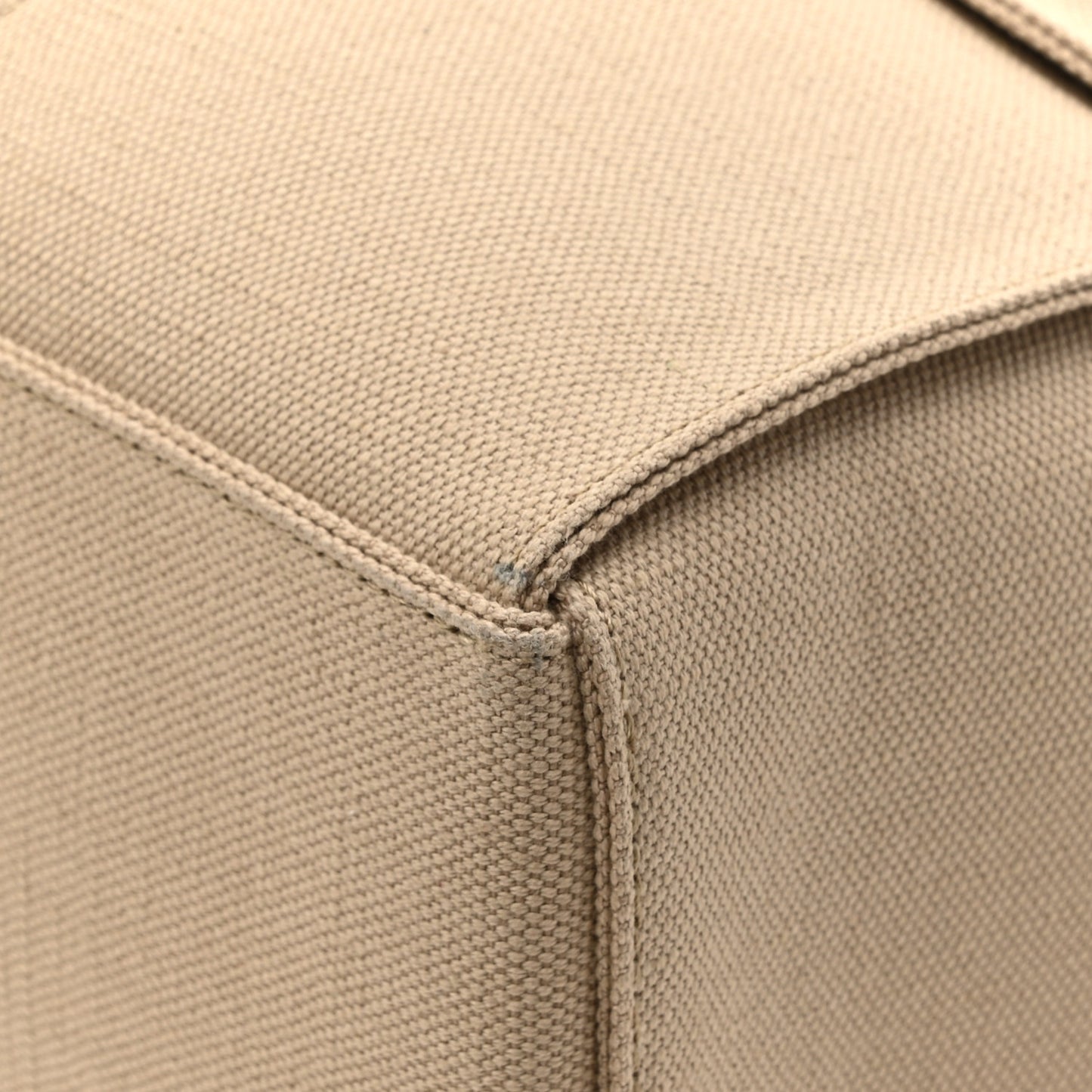 Canvas Intrecciato Large Arco Tote Beige Black