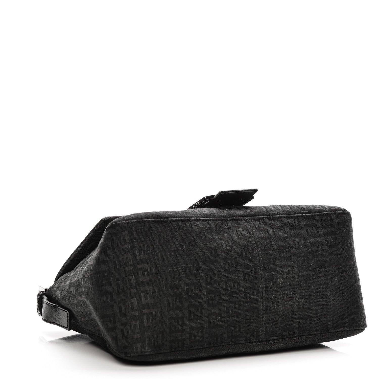 Fendi Zucchino Vitello Mama Baguette Black 4 of 6