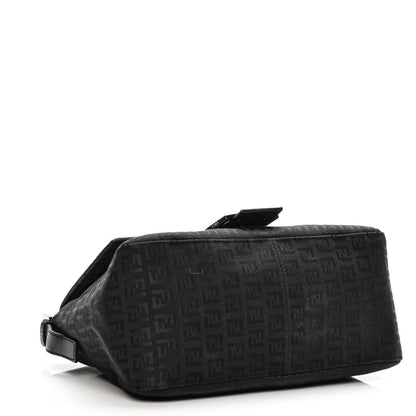 Fendi Zucchino Vitello Mama Baguette Black 4 of 6