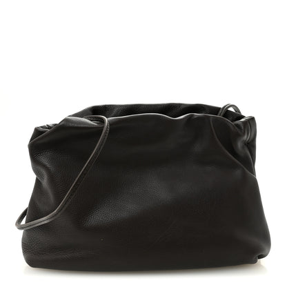 The Row Grained Calfskin Bourse Clutch Dark Brown 1 of 9