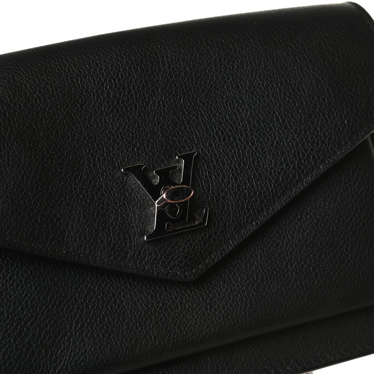 Soft Calfskin My Lockme Chain Pochette Black