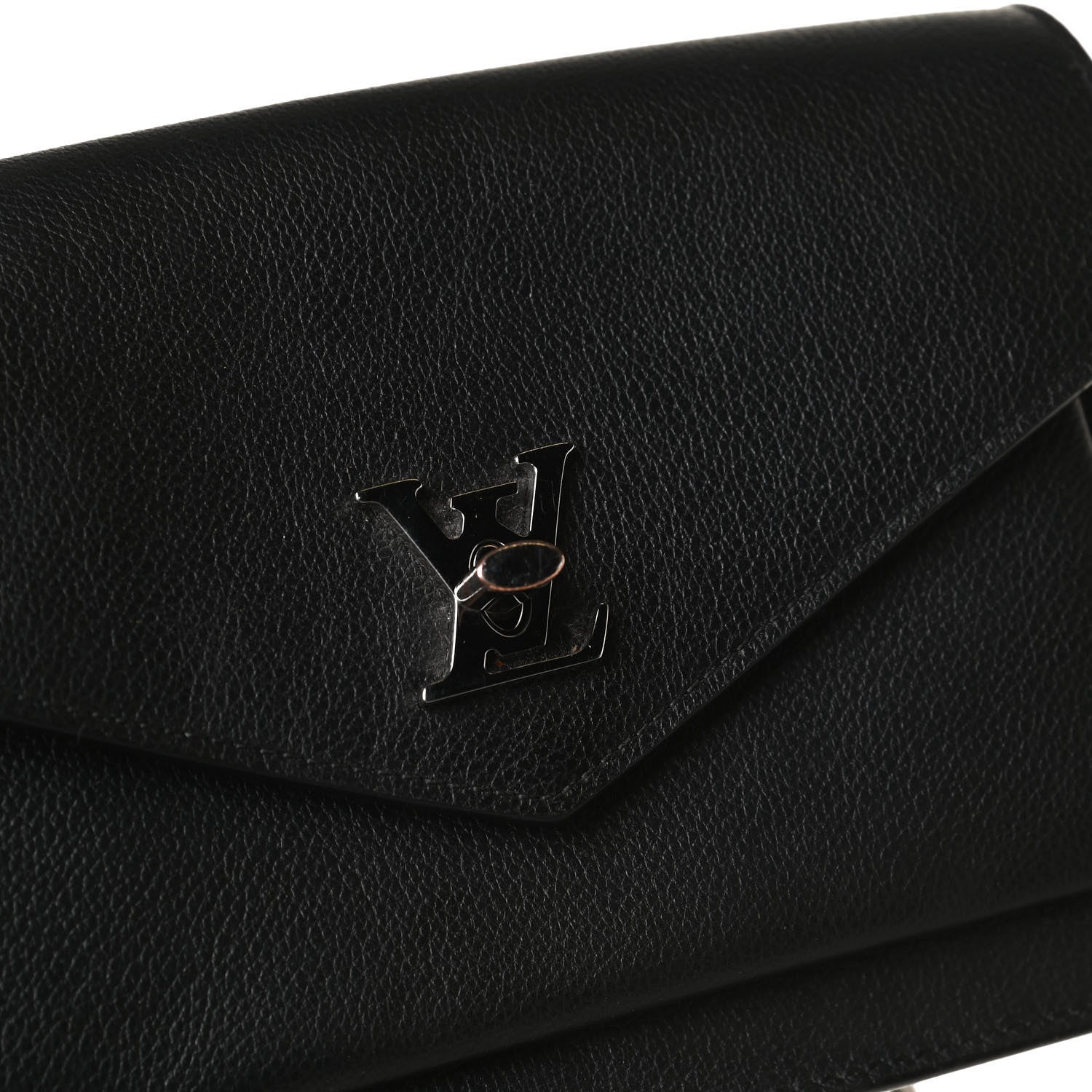 Louis Vuitton Soft Calfskin My Lockme Chain Pochette Black 10 of 12