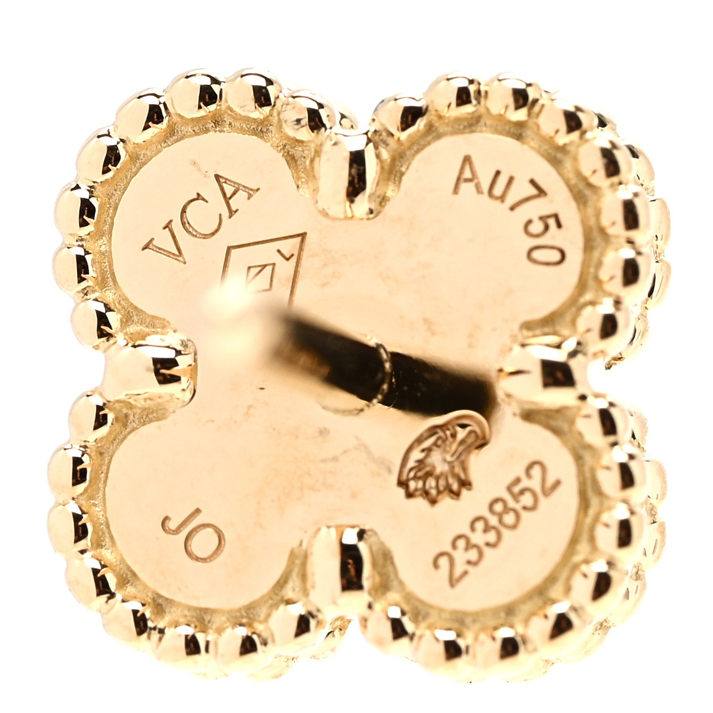 18K Yellow Gold Mother of Pearl Sweet Alhambra Earrings