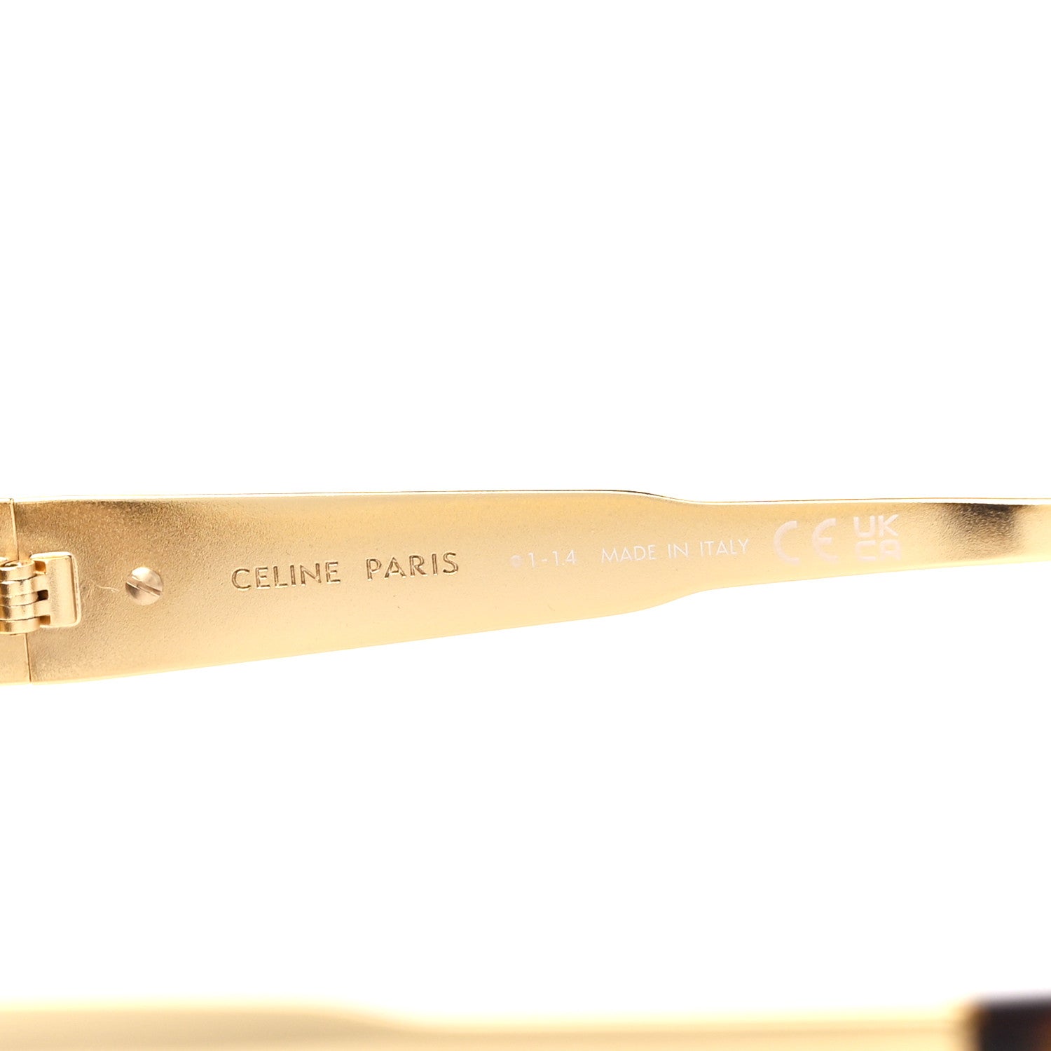 Celine Metal Triomphe 01 Sunglasses CL40235U Gold Green 7 of 8