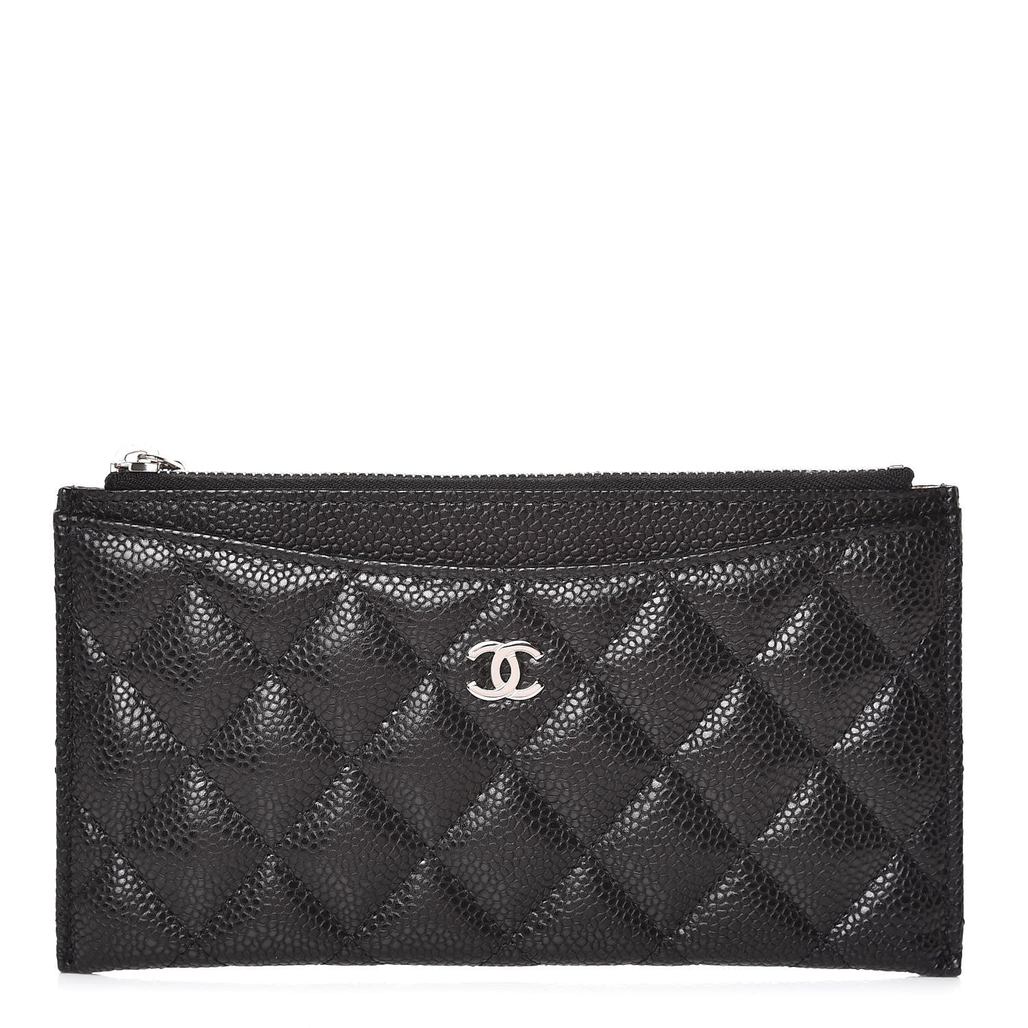 Chanel Caviar Quilted Classic Zip Pouch Black 1 of 8