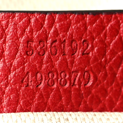 Gucci Pebbled Calfskin Soho Chain Backpack Hibiscus Red 7 of 15