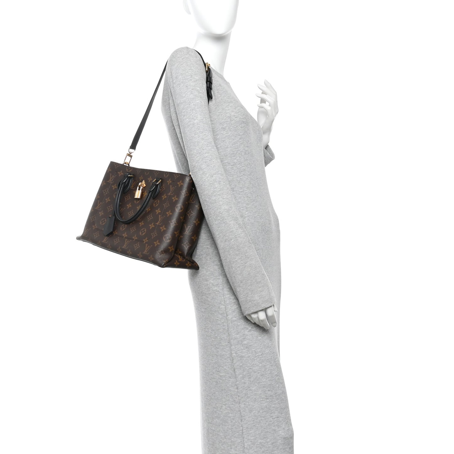 Monogram Flower Tote Black