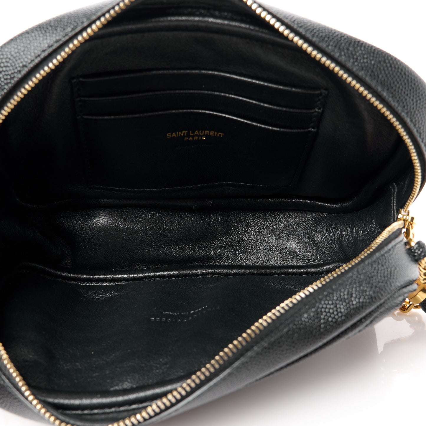 Grain De Poudre Matelasse Monogram Mini Lou Camera Bag Black
