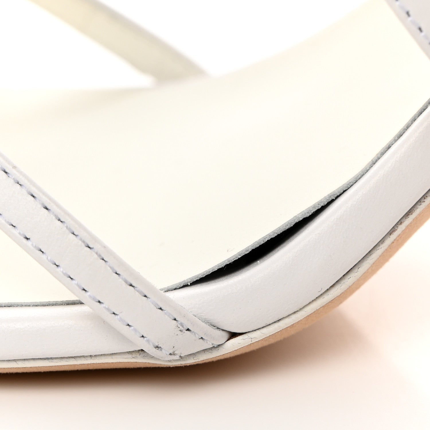 Chanel Calfskin Camellia Sandals 40 White 8 of 9