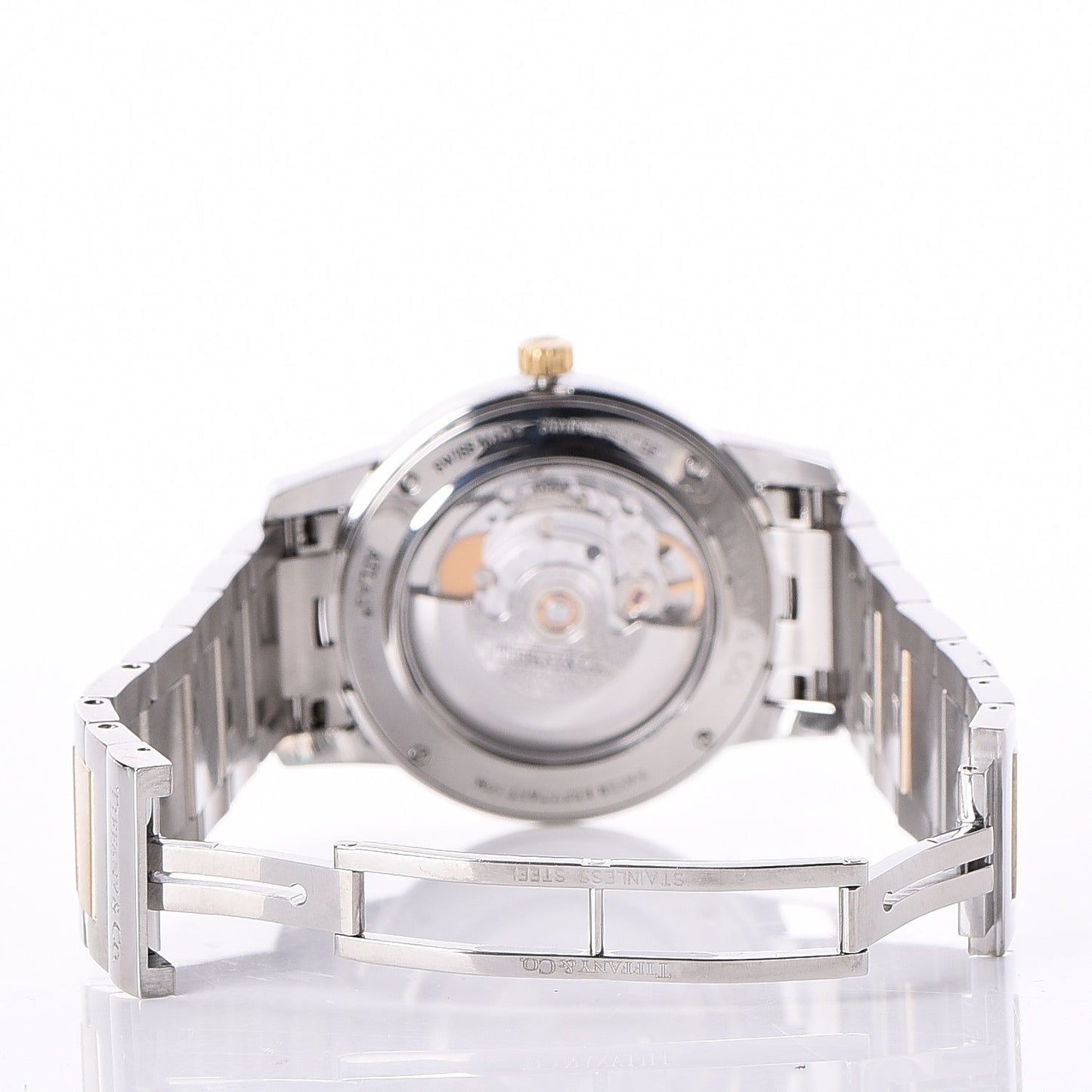 Stainless Steel 18K Yellow Gold 37mm Atlas 3-Hand Automatic Watch