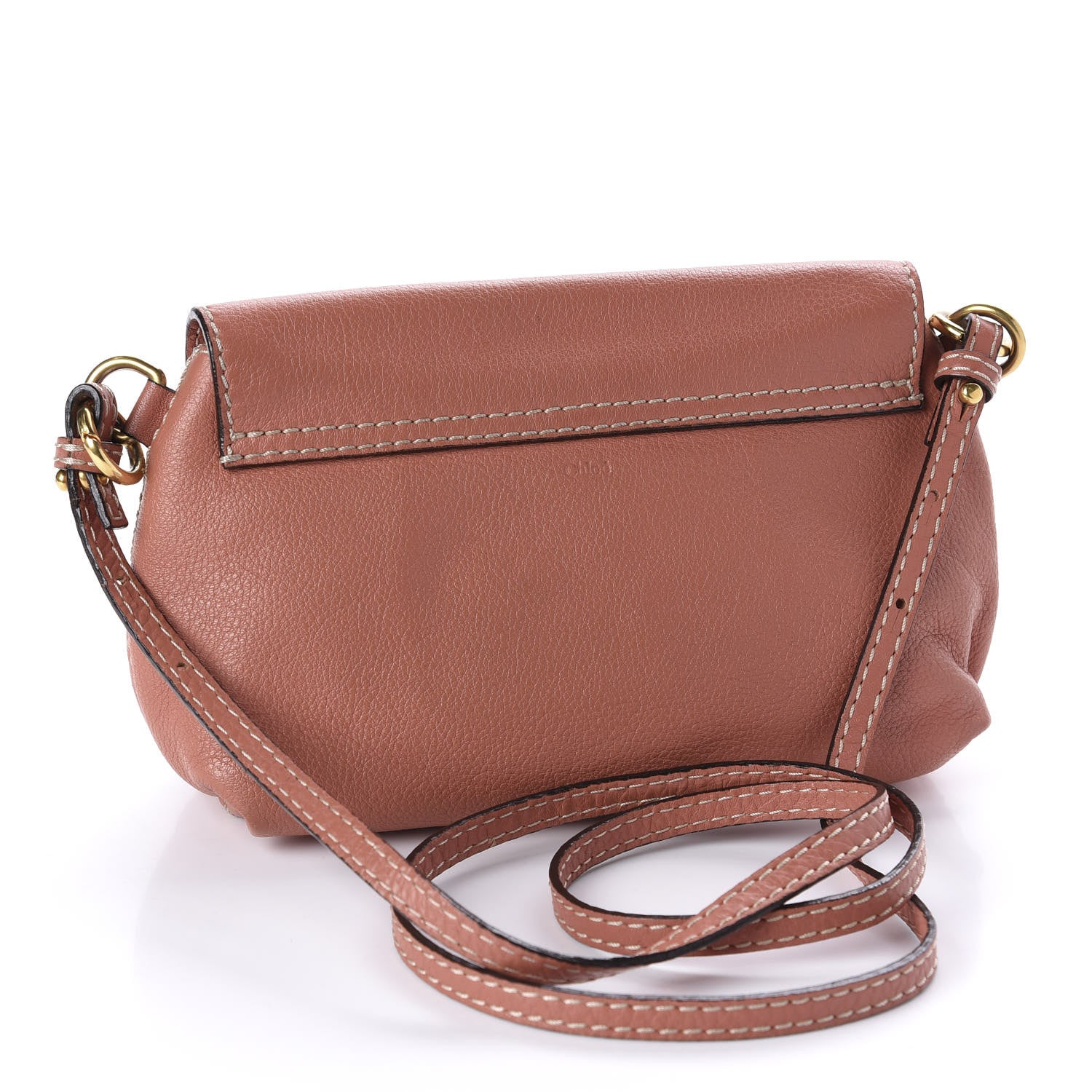 Chloe Calfskin Marcie Pochette Crossbody Bag Coral 3 of 10