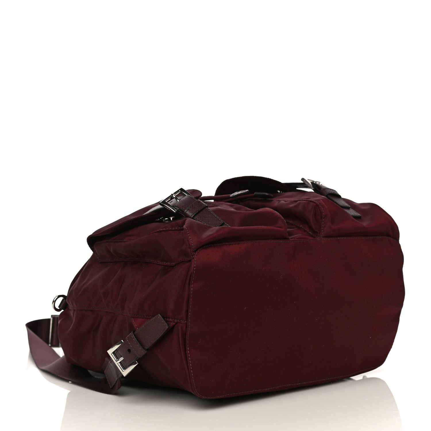 Prada Tessuto Nylon Vela Medium Backpack Bordeaux 3 of 9