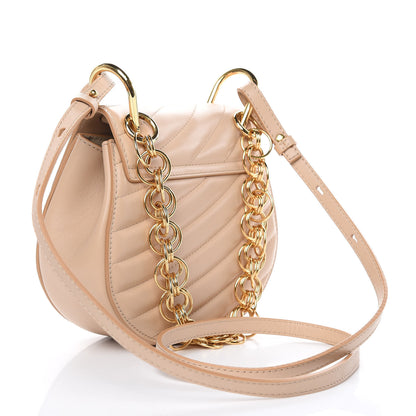 Chloe Calfskin Quilted Mini Drew Bijou Shoulder Bag Pearl Beige 3 of 8