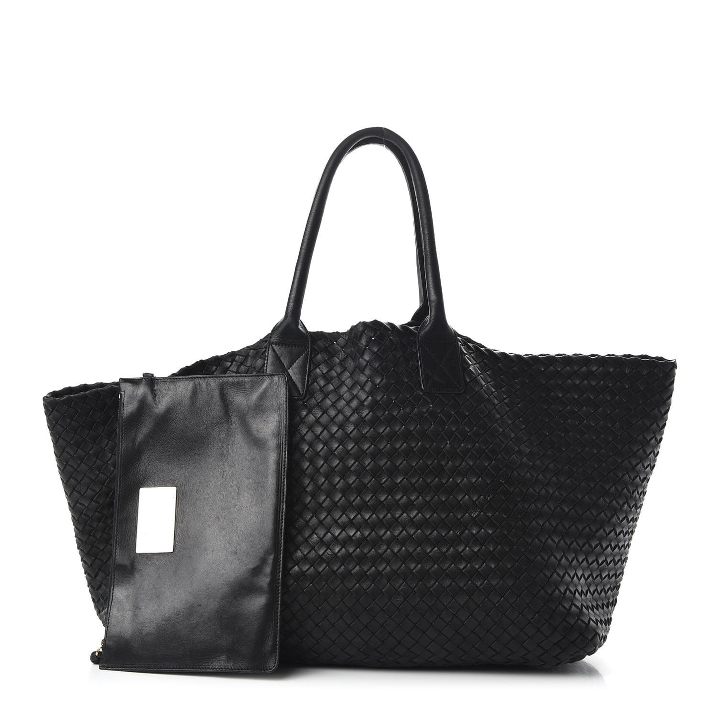 Nappa Intrecciato Large Cabat Black