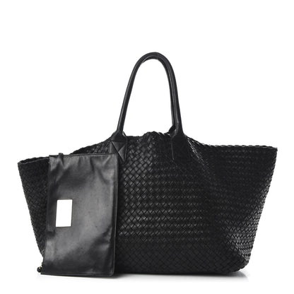 Bottega Veneta Nappa Intrecciato Large Cabat Black 1 of 9