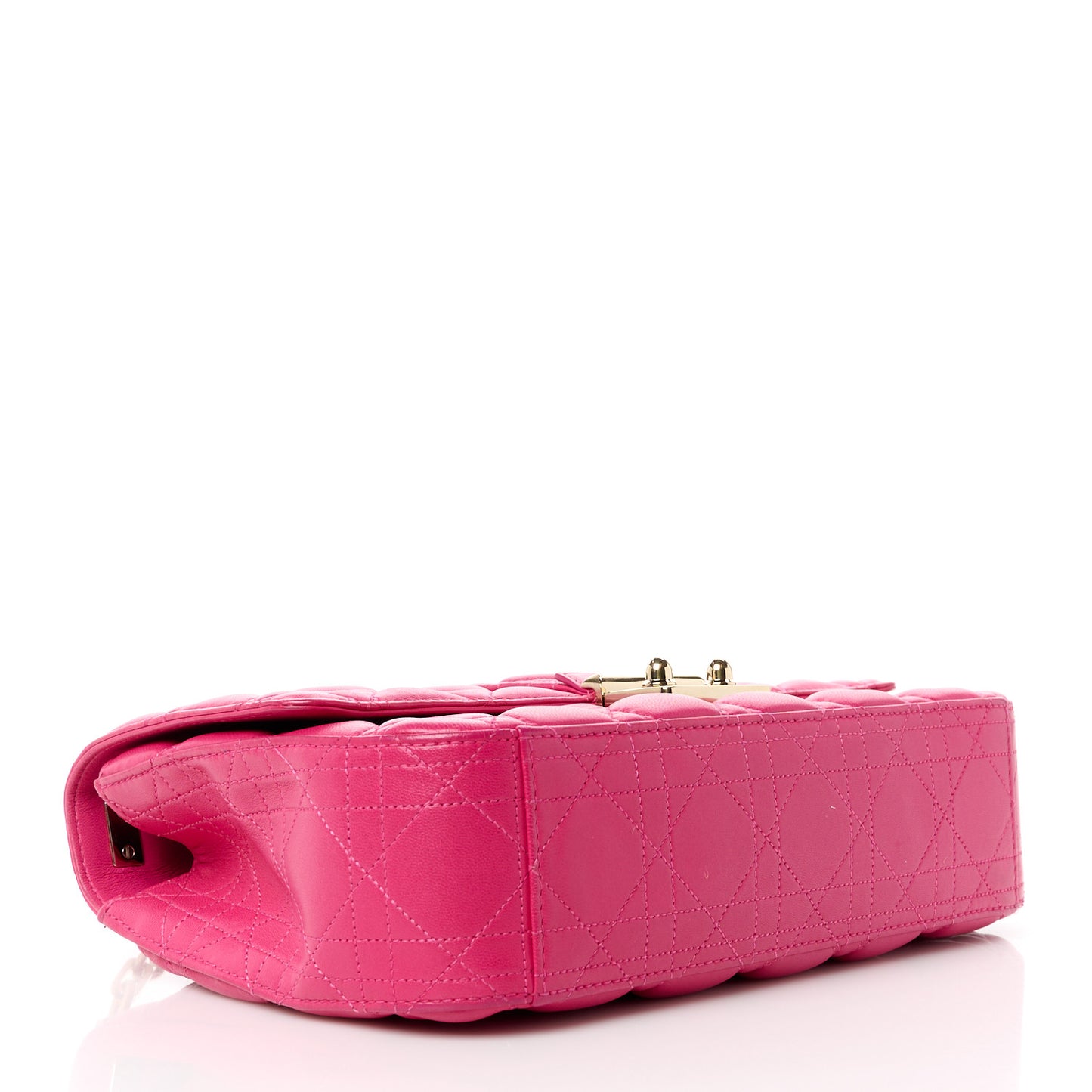 Lambskin Cannage Medium Miss Dior Flap Fuchsia