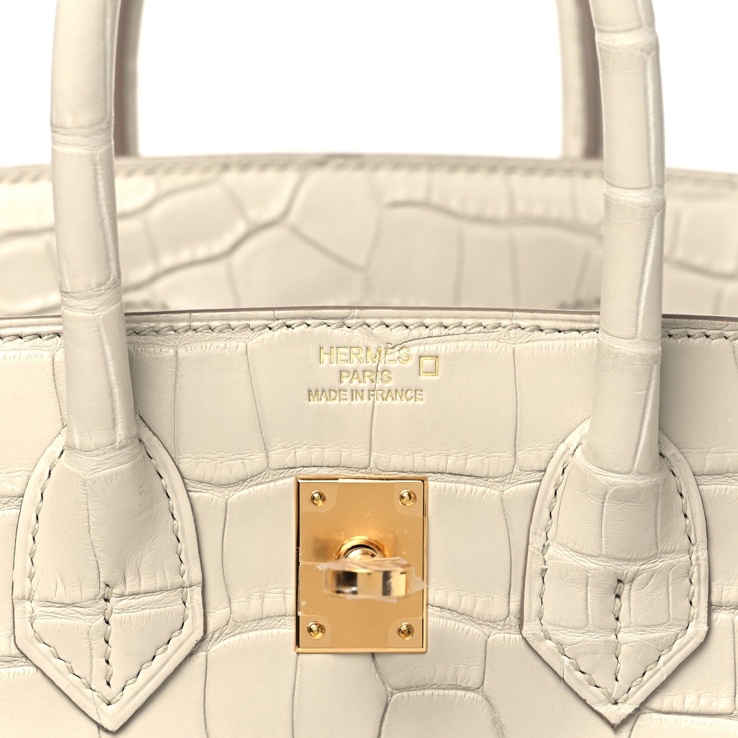 Matte Alligator Birkin 25 Beton